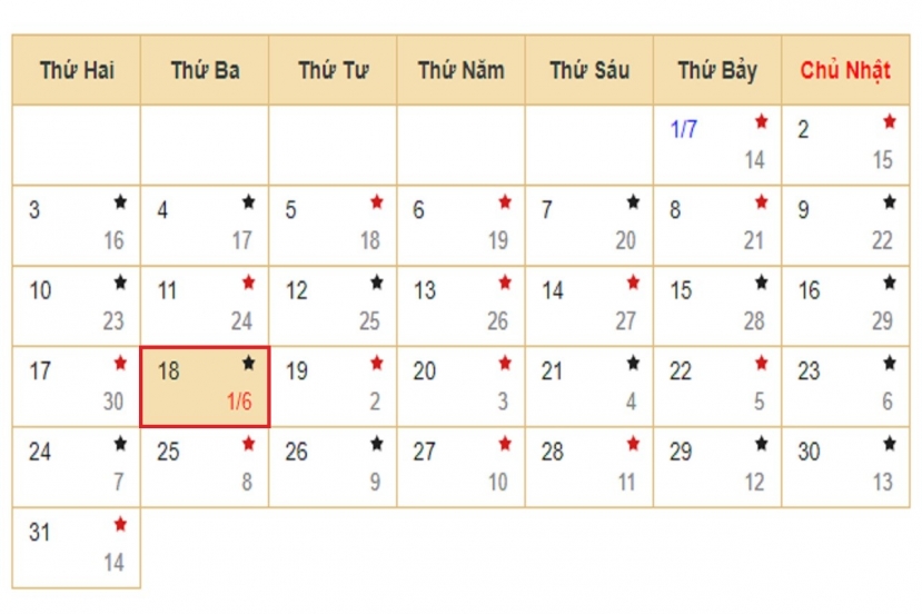 Lịch âm 18/7 - Xem lịch âm hôm nay 18/7/2023. Lịch âm 18/7 - Xem lịch âm hôm nay 18/7/2023.