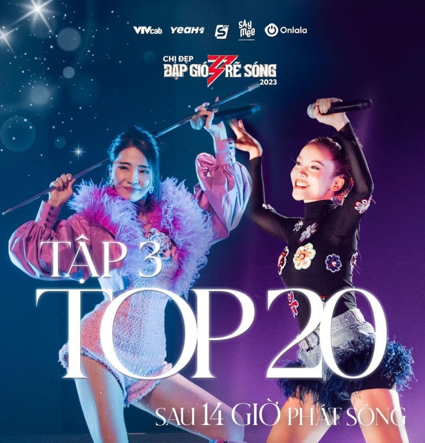 Tập 3 của Chị đẹp đạp gió rẽ sóng đã on top 20 trending sau 14h lên sóng. Ảnh: Fanpage 'Chị đẹp đạp gió rẽ sóng'. Tập 3 của Chị đẹp đạp gió rẽ sóng đã on top 20 trending sau 14h lên sóng. Ảnh: Fanpage 'Chị đẹp đạp gió rẽ sóng'.