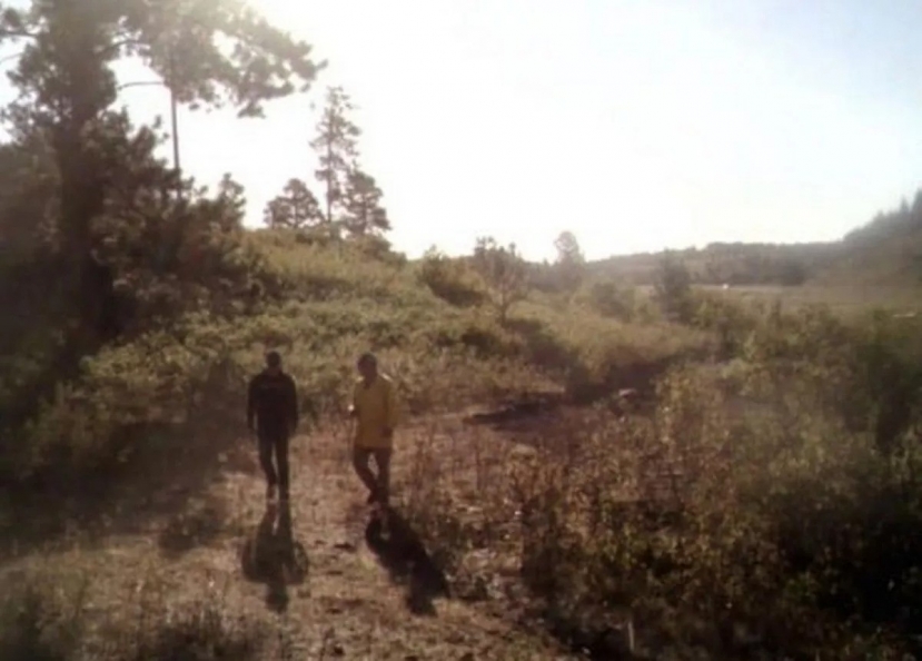 Colton and a friend of his were in the same location when they spotted the suspected Bigfoot, but at different times.