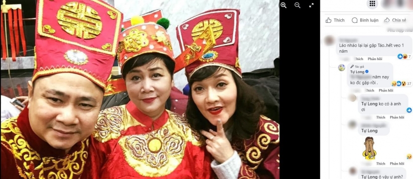 Phần tương tác ẩn ý giữa Tự Long và khán giả. Ảnh chụp màn hình. Phần tương tác ẩn ý giữa Tự Long và khán giả. Ảnh chụp màn hình.