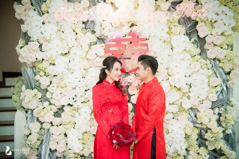 Phan Thành và Primmy Trương hạnh phúc trong ngày cưới. Ảnh FB Linh Lê Chí Phan Thành và Primmy Trương hạnh phúc trong ngày cưới. Ảnh FB Linh Lê Chí