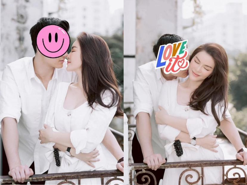 Trước đó, Lý Nhã Kỳ cũng công khai thân mật với trai lạ đúng ngày 1/4. Ảnh FBNV Trước đó, Lý Nhã Kỳ cũng công khai thân mật với trai lạ đúng ngày 1/4. Ảnh FBNV