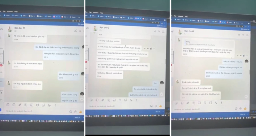 Những tin nhắn Hồ Văn Cường tiết lộ muốn rời xa nhà toàn 'quỷ dữ'. Ảnh FB Những tin nhắn Hồ Văn Cường tiết lộ muốn rời xa nhà toàn 'quỷ dữ'. Ảnh FB