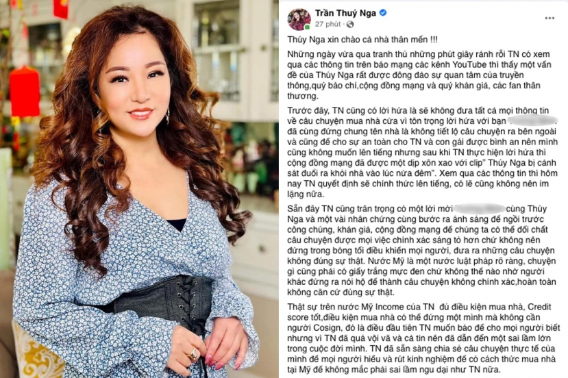 Bài đăng mới nhất của Thúy Nga nhận được sự quan tâm của người hâm mộ. Ảnh chụp màn hình Bài đăng mới nhất của Thúy Nga nhận được sự quan tâm của người hâm mộ. Ảnh chụp màn hình