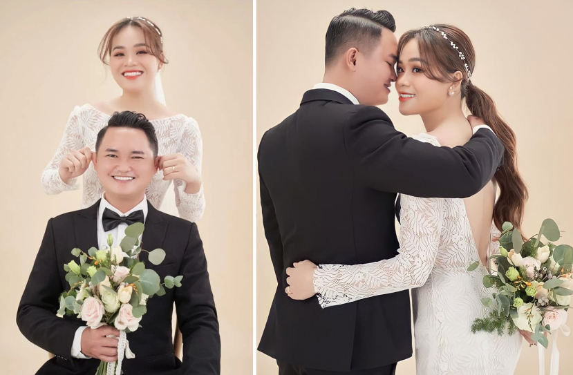 Ngân Thảo chụp ảnh cưới với bạn trai. Ảnh FBNV Ngân Thảo chụp ảnh cưới với bạn trai. Ảnh FBNV
