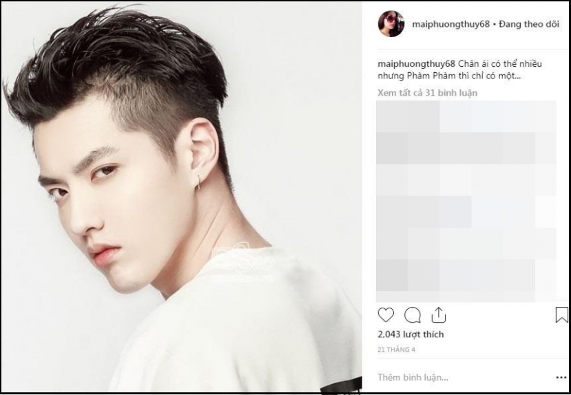 Bài đăng của Mai Phương Thúy thu hút sự chú ý. Ảnh: Instagram Bài đăng của Mai Phương Thúy thu hút sự chú ý. Ảnh: Instagram