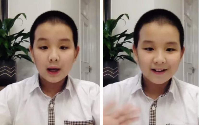 Cậu bé khiến dân tình trầm trồ về diện mạo đẹp trai và bắn tiếng Anh như 'gió' của mình. Ảnh: Internet Cậu bé khiến dân tình trầm trồ về diện mạo đẹp trai và bắn tiếng Anh như 'gió' của mình. Ảnh: Internet