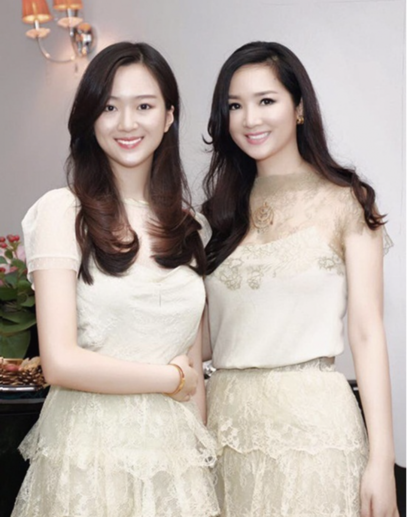 Hoa hậu Giáng My cùng con gái. Ảnh: Internet Hoa hậu Giáng My cùng con gái. Ảnh: Internet