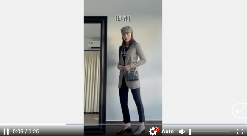 Kỳ Duyên đăng tải đoạn clip tự mix đồ đi du lịch tại gia trong mùa dịch. Ảnh: Internet Kỳ Duyên đăng tải đoạn clip tự mix đồ đi du lịch tại gia trong mùa dịch. Ảnh: Internet
