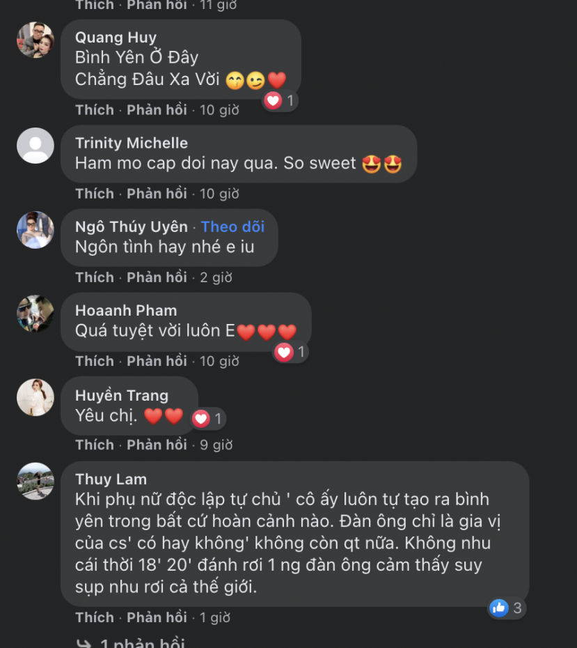 Nhiều CĐM gửi lời động viên đến Lệ Quyên. Ảnh: Facebook Nhiều CĐM gửi lời động viên đến Lệ Quyên. Ảnh: Facebook