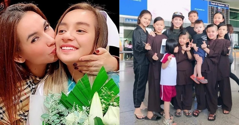 Cố ca sĩ Phi Nhung, con gái Wendy Phạm cùng con nuôi. Ảnh: Internet Cố ca sĩ Phi Nhung, con gái Wendy Phạm cùng con nuôi. Ảnh: Internet