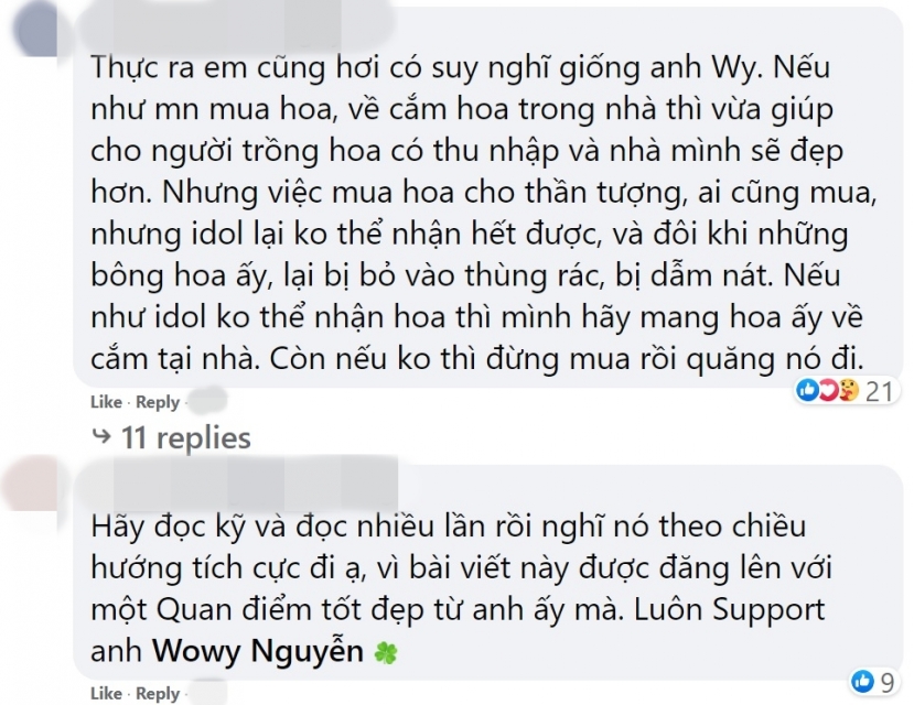 Rất nhiều người cũng bày tỏ sự đồng tình với quan điểm của nam rapper. Ảnh chụp màn hình Rất nhiều người cũng bày tỏ sự đồng tình với quan điểm của nam rapper. Ảnh chụp màn hình