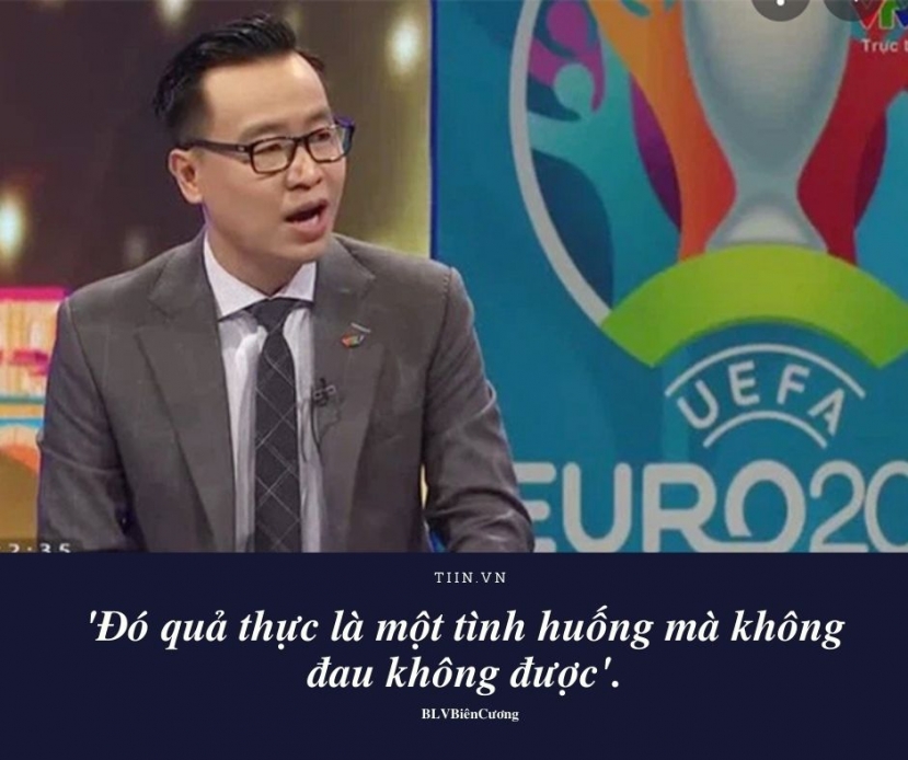 Như thường lệ, ngoài diễn biến căng thẳng của trận chung kết, nhiều người còn dành sự chú ý đến bộ đôi BLV quen thuộc Biên Cương - Khắc Cường. Ảnh: Tiin.vn Như thường lệ, ngoài diễn biến căng thẳng của trận chung kết, nhiều người còn dành sự chú ý đến bộ đôi BLV quen thuộc Biên Cương - Khắc Cường. Ảnh: Tiin.vn