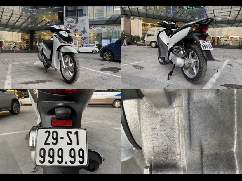 Cận cảnh biển số hàng độc của chiếc Honda SH Cận cảnh biển số hàng độc của chiếc Honda SH