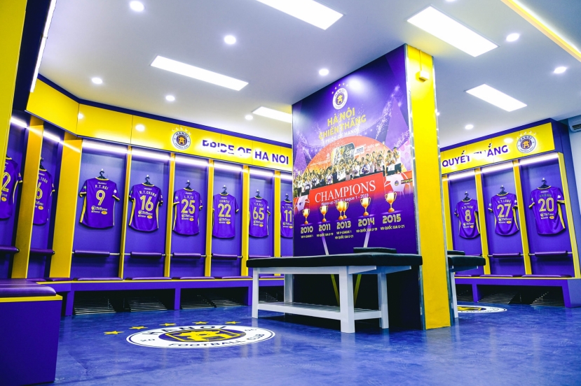 Phòng thay đồ được thiết kế theo tiêu chuẩn 5 sao - Ảnh: Thanhnien.vn Phòng thay đồ được thiết kế theo tiêu chuẩn 5 sao - Ảnh: Thanhnien.vn