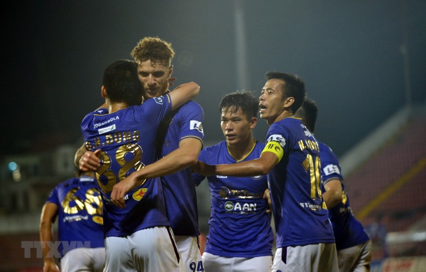 CLB Hà Nội sẽ có chiến thắng đầu tay tại V-League 2022. Ảnh: TTXVN CLB Hà Nội sẽ có chiến thắng đầu tay tại V-League 2022. Ảnh: TTXVN
