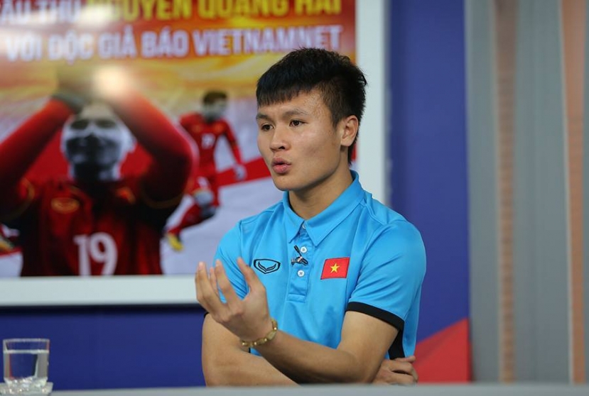 Quang Hải chưa quyết định bến đỗ mới sau khi rời Hà Nội. Ảnh: VFF Quang Hải chưa quyết định bến đỗ mới sau khi rời Hà Nội. Ảnh: VFF