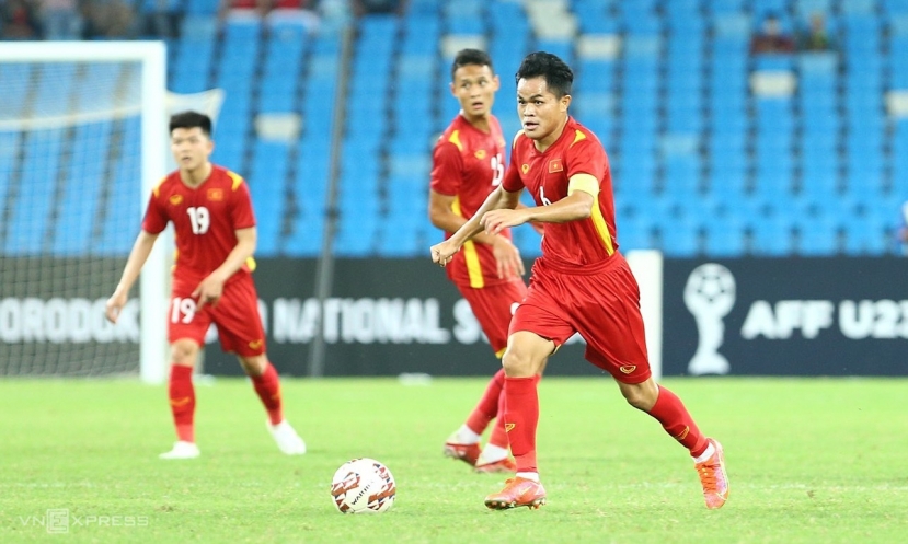 Quang Nho để lại nhiều ấn tượng tại VCK U23 ĐNA 2022. Ảnh: VFF Quang Nho để lại nhiều ấn tượng tại VCK U23 ĐNA 2022. Ảnh: VFF