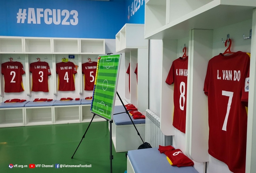 U23 Việt Nam 2-0 U23 Malaysia: Thầy trò HLV Gong Oh-kyun xuất sắc giành vé vào Tứ kết U23 châu Á 2022 - Ảnh 13 U23 Việt Nam 2-0 U23 Malaysia: Thầy trò HLV Gong Oh-kyun xuất sắc giành vé vào Tứ kết U23 châu Á 2022 - Ảnh 13