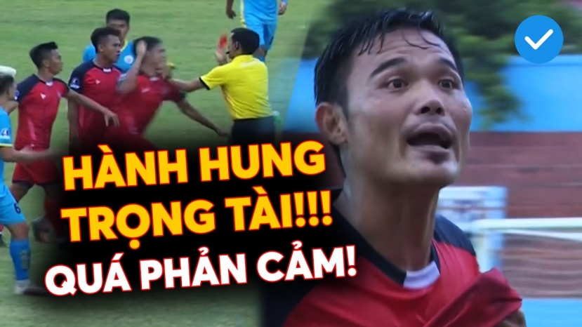 Ngô Anh Vũ có hành động phản cảm với trọng tài. Ảnh: Internet Ngô Anh Vũ có hành động phản cảm với trọng tài. Ảnh: Internet