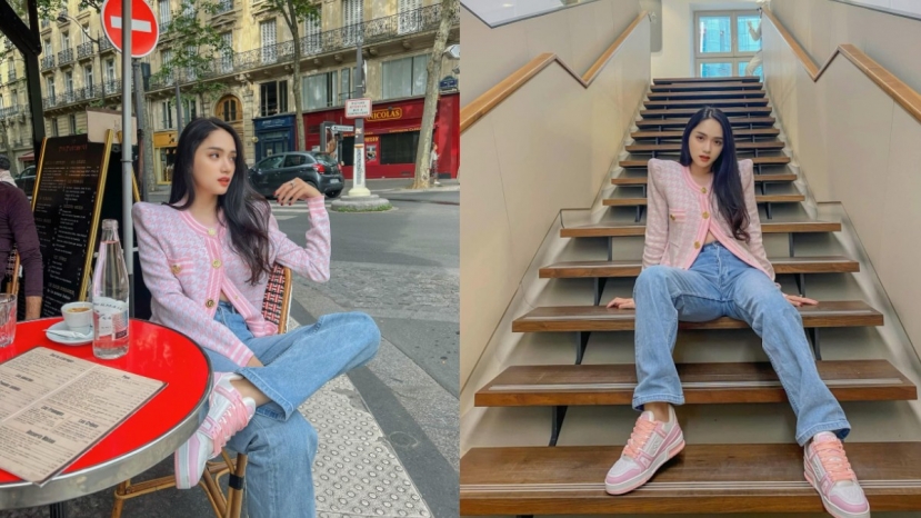 Khoảnh khắc Hương Giang tại Pháp khiến nhiều người chú ý. Vòng 2 có phần hơi bất thường (Ảnh: Internet) Khoảnh khắc Hương Giang tại Pháp khiến nhiều người chú ý. Vòng 2 có phần hơi bất thường (Ảnh: Internet)