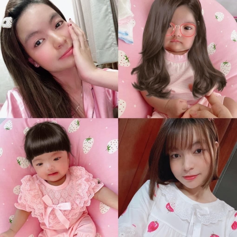Giờ đây cô bé xinh xắn đã sở hữu nhiều nét giống mẹ. Ảnh: FBNV Giờ đây cô bé xinh xắn đã sở hữu nhiều nét giống mẹ. Ảnh: FBNV