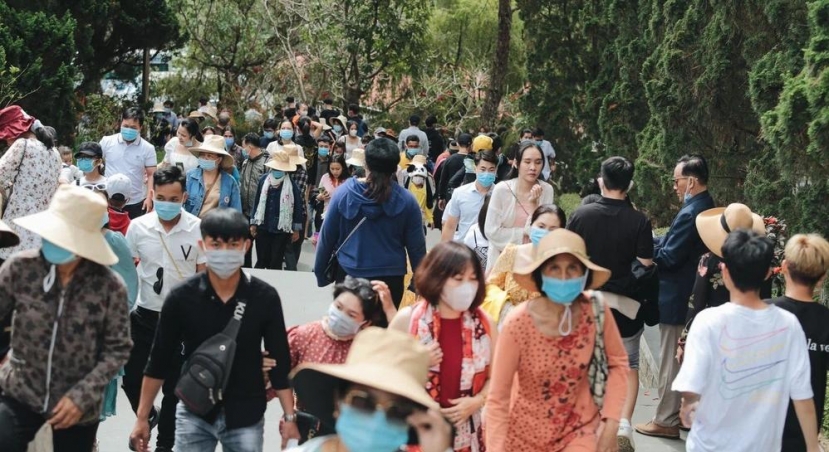 Thiền Viện Trúc Lâm trong sáng ngày 1/5. Ảnh: Doanh nghiệp và Tiếp thị Thiền Viện Trúc Lâm trong sáng ngày 1/5. Ảnh: Doanh nghiệp và Tiếp thị