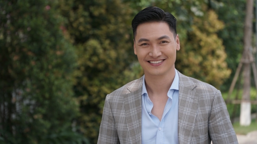 Tạo hình 'soái ca' của Mạnh Trường trong Hương vị tình thân. Ảnh: Internet Tạo hình 'soái ca' của Mạnh Trường trong Hương vị tình thân. Ảnh: Internet