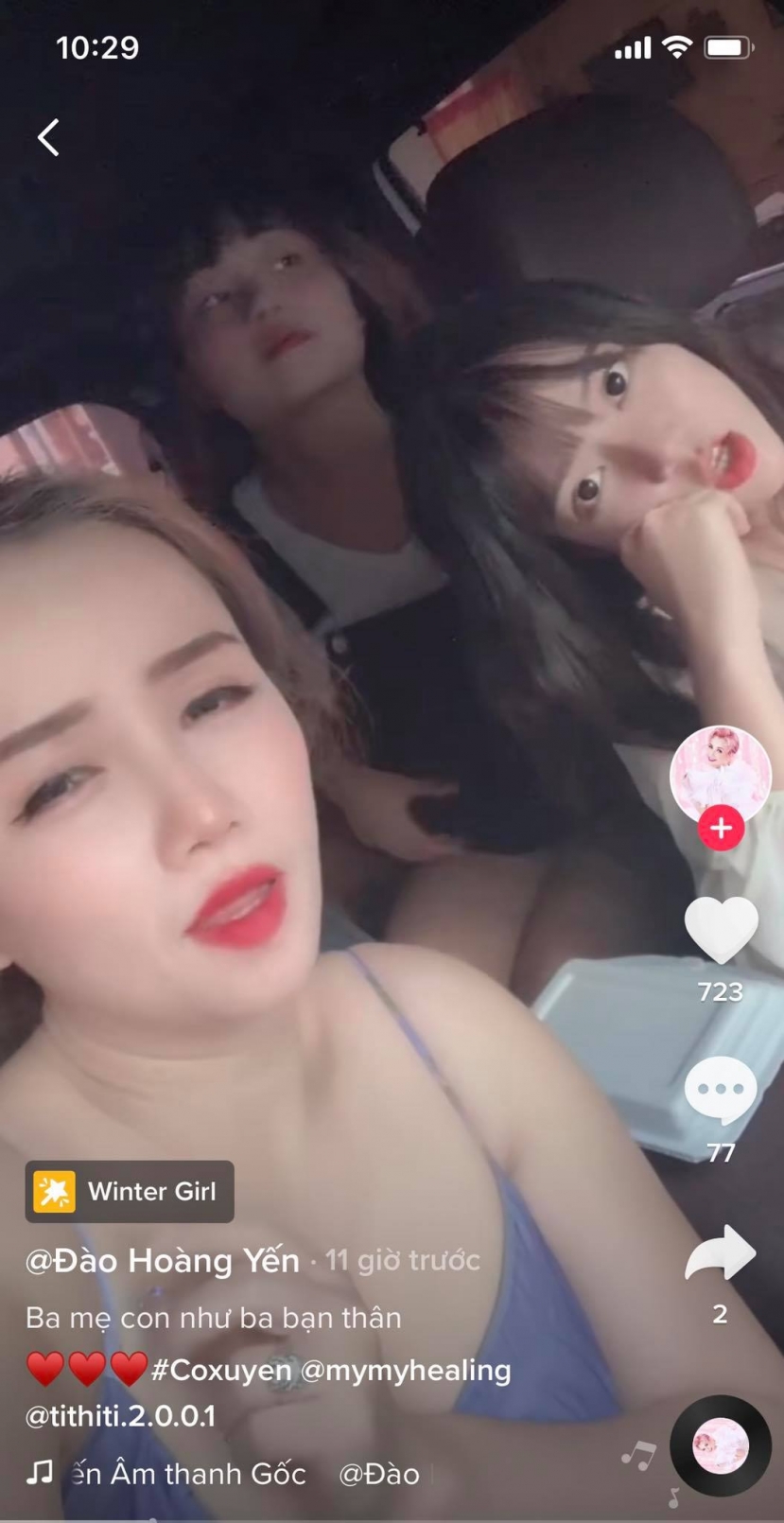 Đào Hoàng Yến cùng các con nhí nhảnh cũng mới được nữ diễn viên đăng tải. Ảnh: Tiktok Đào Hoàng Yến cùng các con nhí nhảnh cũng mới được nữ diễn viên đăng tải. Ảnh: Tiktok