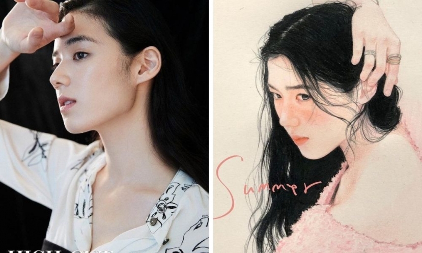 Jung Eun Chae xinh đẹp ở góc nghiêng cũng được phác họa lại vô cùng chân thực Jung Eun Chae xinh đẹp ở góc nghiêng cũng được phác họa lại vô cùng chân thực
