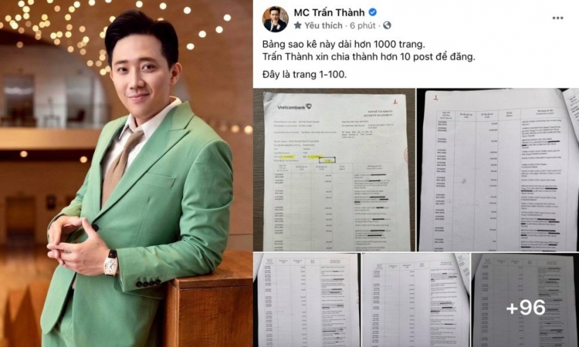 Trấn Thành từng tung sao kê dài 100 trang, Đến nay khi ồn ào từ thiện đã sáng tỏ, anh không hề có bất cứ động thái nào liên quan đến vấn đề này. Ảnh: Internet Trấn Thành từng tung sao kê dài 100 trang, Đến nay khi ồn ào từ thiện đã sáng tỏ, anh không hề có bất cứ động thái nào liên quan đến vấn đề này. Ảnh: Internet