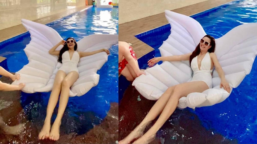 Vy Oanh liên tục có màn khoe sắc vóc sau gần 1 năm sinh con. Ảnh: FBNV Vy Oanh liên tục có màn khoe sắc vóc sau gần 1 năm sinh con. Ảnh: FBNV