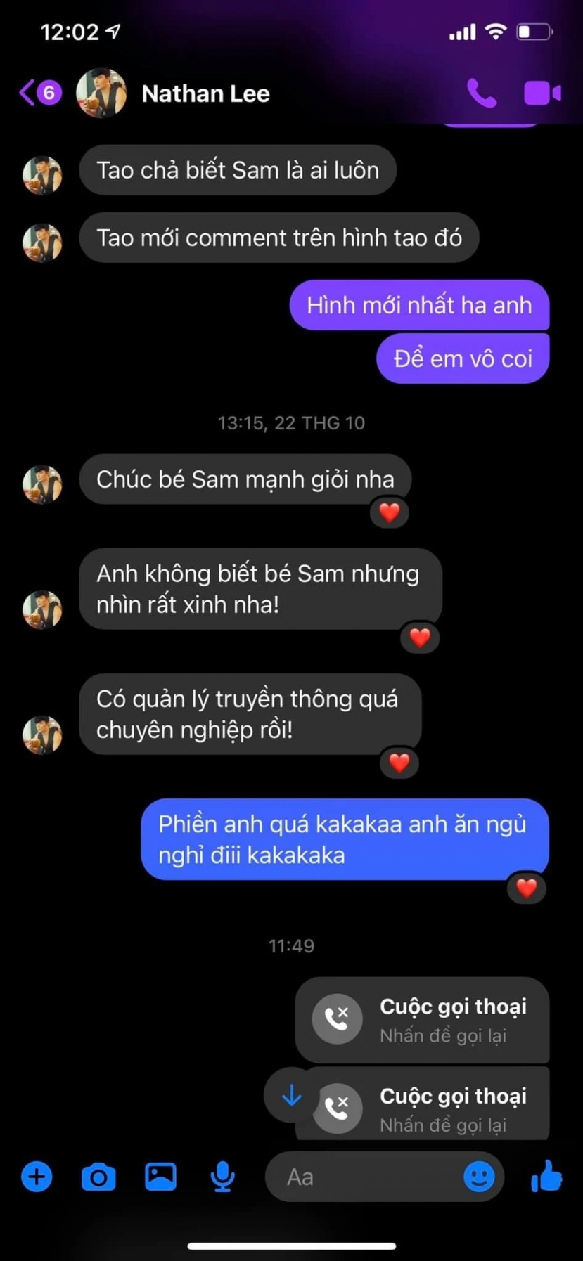 Showbiz 24h: Lê Hoàng phát ngôn về phụ nữ xăm mình; Lộ đoạn chat Nathan Lee với 'người tình 50 tỷ' của Ngô Kiến Huy - Ảnh 3 Showbiz 24h: Lê Hoàng phát ngôn về phụ nữ xăm mình; Lộ đoạn chat Nathan Lee với 'người tình 50 tỷ' của Ngô Kiến Huy - Ảnh 3