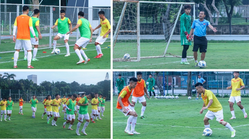 U19 Việt Nam có buổi tập đầu tiên trên đất Indonesia. Ảnh: Internet U19 Việt Nam có buổi tập đầu tiên trên đất Indonesia. Ảnh: Internet