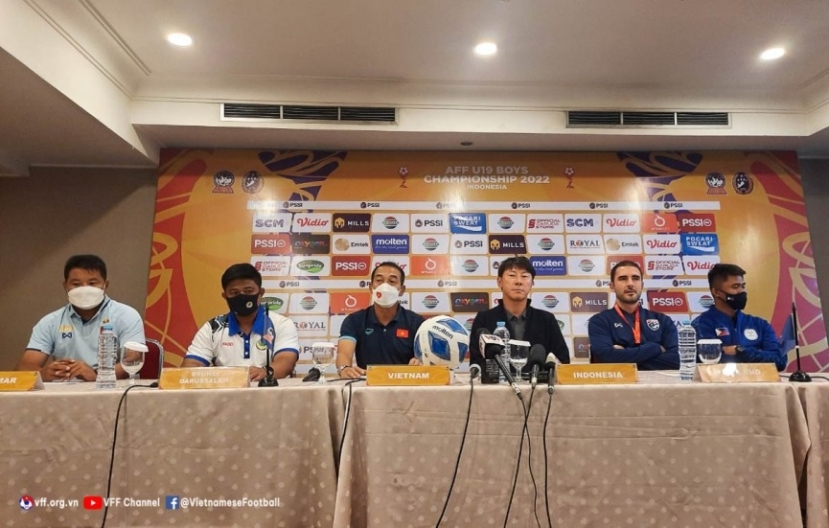 Buổi họp báo trước thềm giải U19 Đông Nam Á 2022. Ảnh: VFF Buổi họp báo trước thềm giải U19 Đông Nam Á 2022. Ảnh: VFF