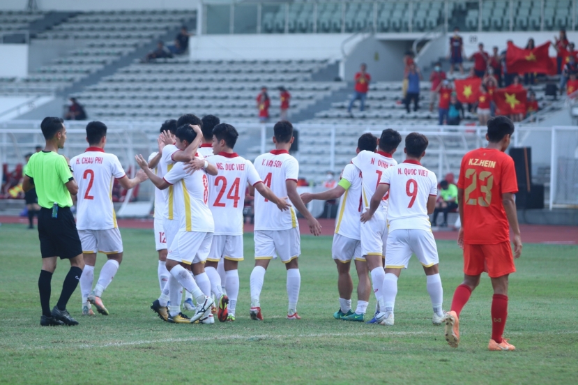 U19 Việt Nam có thắng lợi thuyết phục trước U19 Myanmar. Ảnh: Interrnet U19 Việt Nam có thắng lợi thuyết phục trước U19 Myanmar. Ảnh: Interrnet