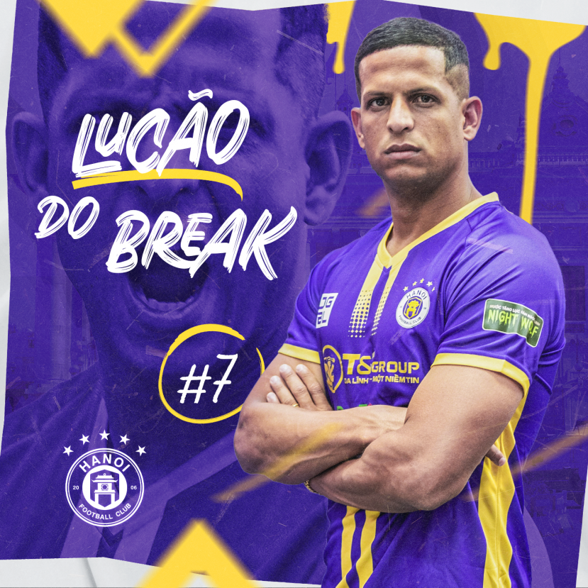 Tiền đạo Lucas Vinicius Goncalves Silva chính thức gia nhập Hà Nội FC. Ảnh: CLB Hà Nội Tiền đạo Lucas Vinicius Goncalves Silva chính thức gia nhập Hà Nội FC. Ảnh: CLB Hà Nội