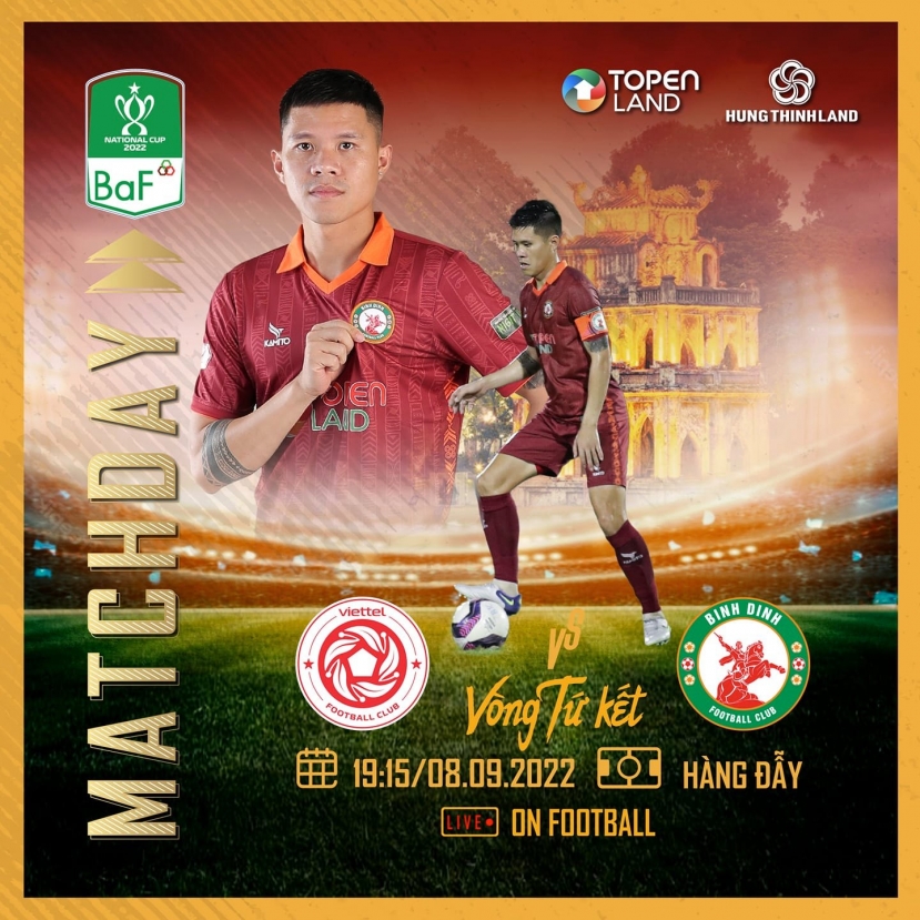 Trực tiếp Viettel vs Bình Định, link xem trực tiếp Viettel vs Bình Định: 19h15 08/09/2022 Trực tiếp Viettel vs Bình Định, link xem trực tiếp Viettel vs Bình Định: 19h15 08/09/2022
