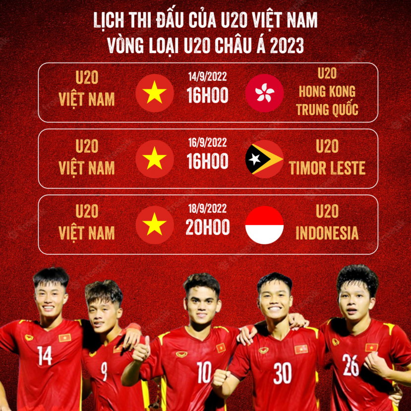 Trực tiếp U20 Việt Nam vs U20 Hong Kong link xem trực tiếp U20 Việt Nam vs U20 Hong Kong: 16h00 14/09/2022 Trực tiếp U20 Việt Nam vs U20 Hong Kong link xem trực tiếp U20 Việt Nam vs U20 Hong Kong: 16h00 14/09/2022