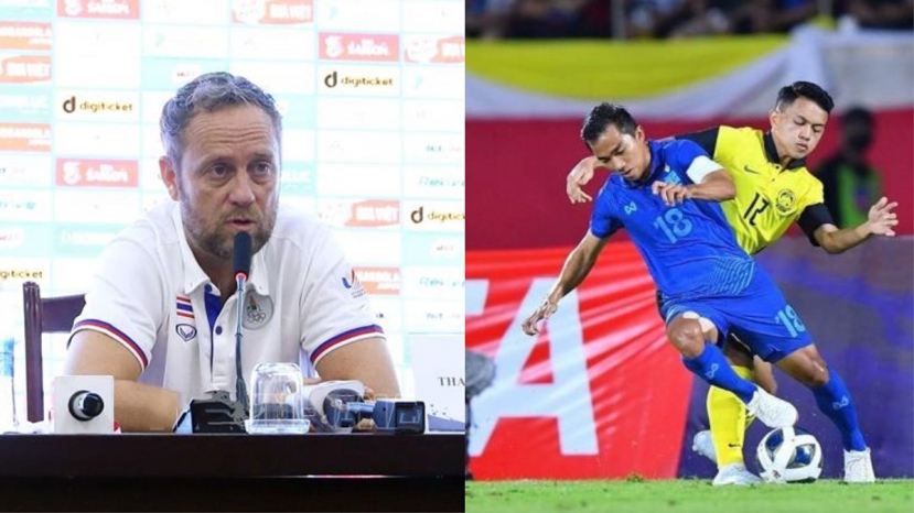 HLV Thái Lan chỉ ra lý do khiến đội nhà để thua Malaysia tại King's Cup 2022. Ảnh: Internet HLV Thái Lan chỉ ra lý do khiến đội nhà để thua Malaysia tại King's Cup 2022. Ảnh: Internet