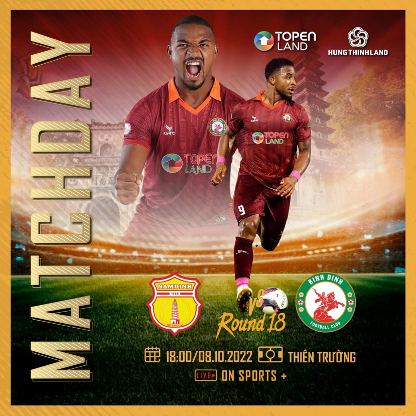 Trực tiếp Nam Định vs Bình Định, link xem trực tiếp Nam Định vs Bình Định: 18h00 08/10/2022 Trực tiếp Nam Định vs Bình Định, link xem trực tiếp Nam Định vs Bình Định: 18h00 08/10/2022
