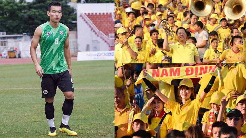 Tiền vệ Hà Nội FC bày tỏ sự ấn tượng với 'cầu thủ số 12' của Nam Định. Ảnh: Internet Tiền vệ Hà Nội FC bày tỏ sự ấn tượng với 'cầu thủ số 12' của Nam Định. Ảnh: Internet