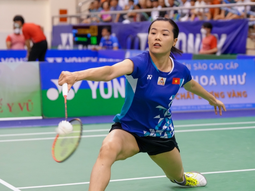 Hoa khôi cầu lông Nguyễn Thùy Linh giành vé vào bán kết giải Australia 2022. Ảnh: FBNV Hoa khôi cầu lông Nguyễn Thùy Linh giành vé vào bán kết giải Australia 2022. Ảnh: FBNV