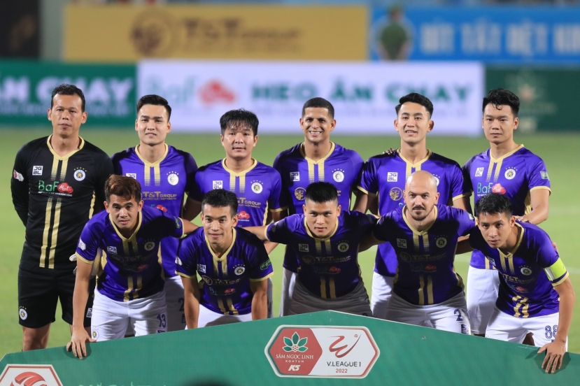 Hà Nội FC sáng cửa trụ hạng tại V-League 2022. Ảnh: Internet Hà Nội FC sáng cửa trụ hạng tại V-League 2022. Ảnh: Internet