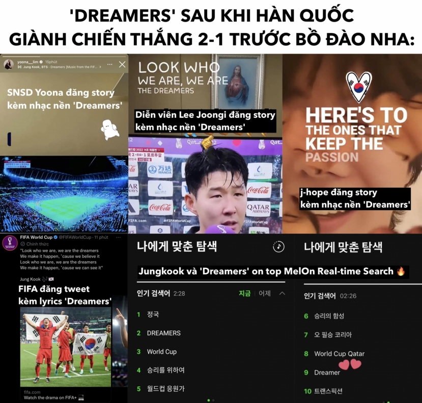 Phản ứng của dàn ca sĩ, diễn viên khi Hàn Quốc vượt qua vòng bảng World Cup 2022 - Ảnh 4 Phản ứng của dàn ca sĩ, diễn viên khi Hàn Quốc vượt qua vòng bảng World Cup 2022 - Ảnh 4