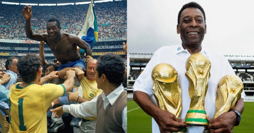 'Vua bóng đá' Pele từng giành được nhiều danh hiệu cao quý thời đỉnh cao. Ảnh: Internet 'Vua bóng đá' Pele từng giành được nhiều danh hiệu cao quý thời đỉnh cao. Ảnh: Internet