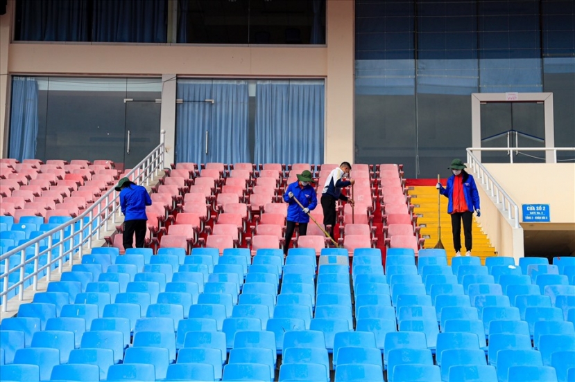 Bán kết lượt về AFF Cup 2022: SVĐ Mỹ Đình gấp rút chỉnh trang trước trận Việt Nam-Indonesia - Ảnh 5 Bán kết lượt về AFF Cup 2022: SVĐ Mỹ Đình gấp rút chỉnh trang trước trận Việt Nam-Indonesia - Ảnh 5