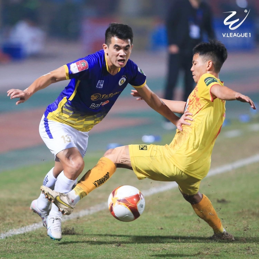 Hà Nội Fc gặp nhiều khó khăn trước Thanh Hóa. Ảnh: VFF Hà Nội Fc gặp nhiều khó khăn trước Thanh Hóa. Ảnh: VFF