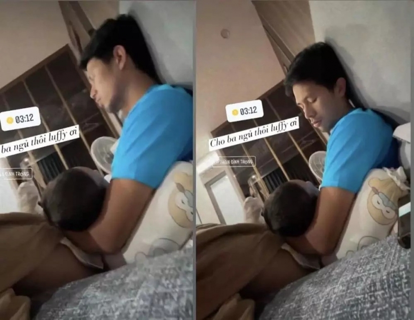 Khoảnh khắc dàn cầu thủ tuyển Việt Nam bận rộn chăm con, đúng chuẩn 'bố bỉm' - Ảnh 1 Khoảnh khắc dàn cầu thủ tuyển Việt Nam bận rộn chăm con, đúng chuẩn 'bố bỉm' - Ảnh 1