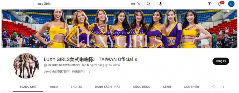 Kênh Youtuber của nhóm Luxy Girls. Ảnh: Chụp màn hình Kênh Youtuber của nhóm Luxy Girls. Ảnh: Chụp màn hình